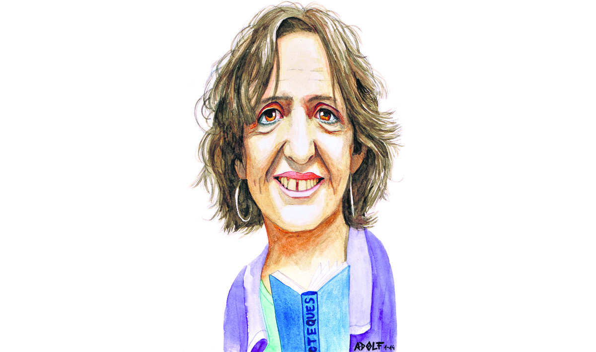 Pepa Forn, caricaturitzada per Adolf