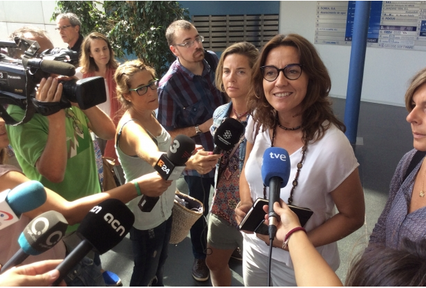 Mercè Conesa ha comparegut per defensar la gestió de l'Ajuntament. Imatge d'arxiu. FOTO: Àgata Guinó