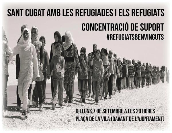 Cartell de la concentració. FOTO: @cupsantcugat 