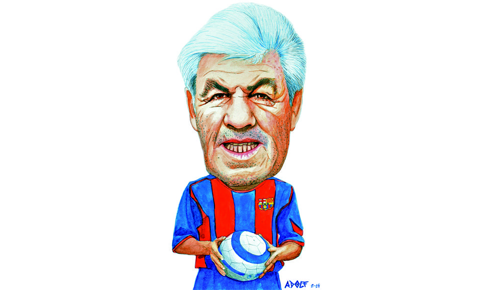 Josep Maria Félez caricaturitzat per Adolf