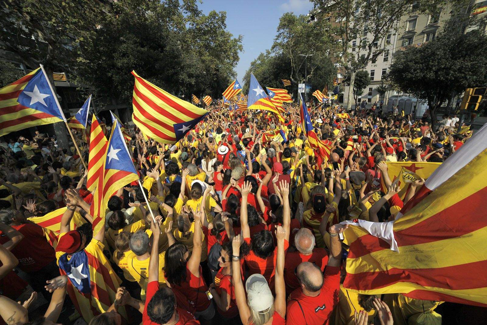 La mobilització de Barcelona, organitzada per ANC i Òmnium, és dels actes més multitudinaris. FOTO: Artur Ribera
