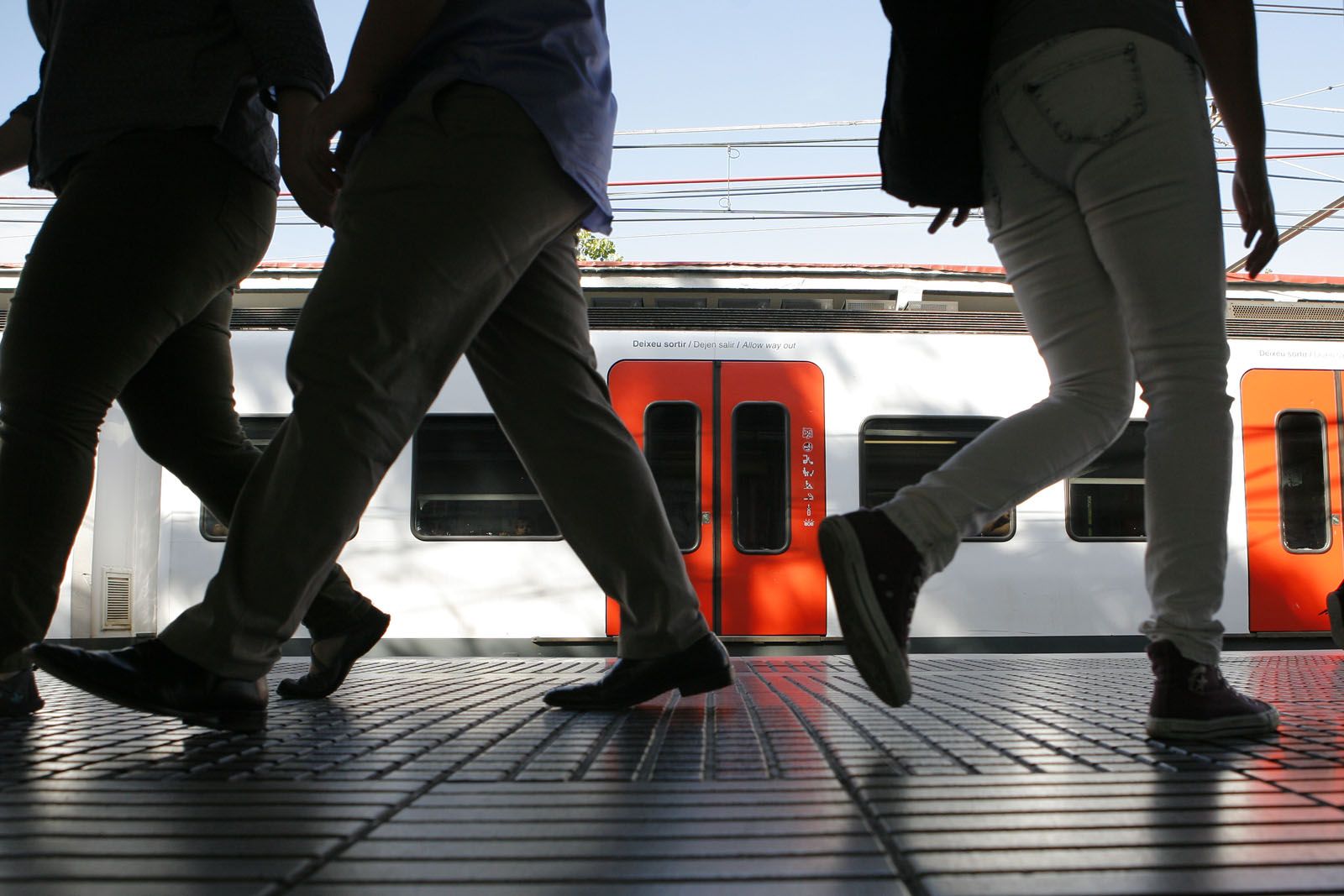 El ferrocarril és una de les millors alternatives per baixar a Barcelona l'11 de setembre. FOTO: Artur Ribera