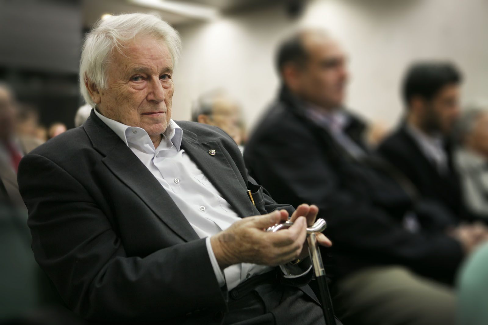 Francesc Garriga va ser poeta d'honor el 2013 durant aquella edició. El poeta va morir a principis d'aquest 2015. FOTO: Artur Ribera