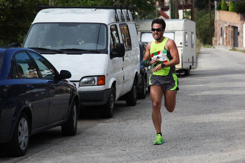 José Luís Cabrera arribant a la meta. FOTO: Lali Puig