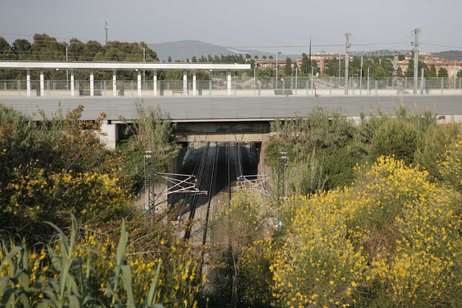 Una de les actuacions s'ha fet a l'estació d'FGC a Volpelleres. FOTO: Artur Ribera