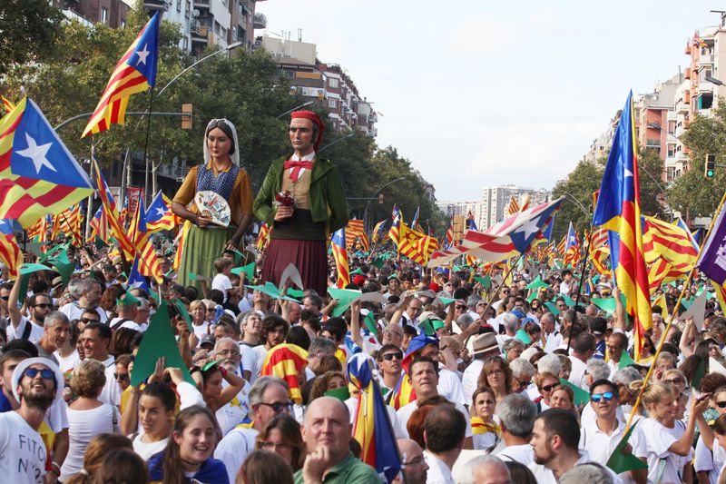 L'ANC també va posar autobusos per anar a la Via Lliure del passat 11 de setembre. FOTO: Lali Puig