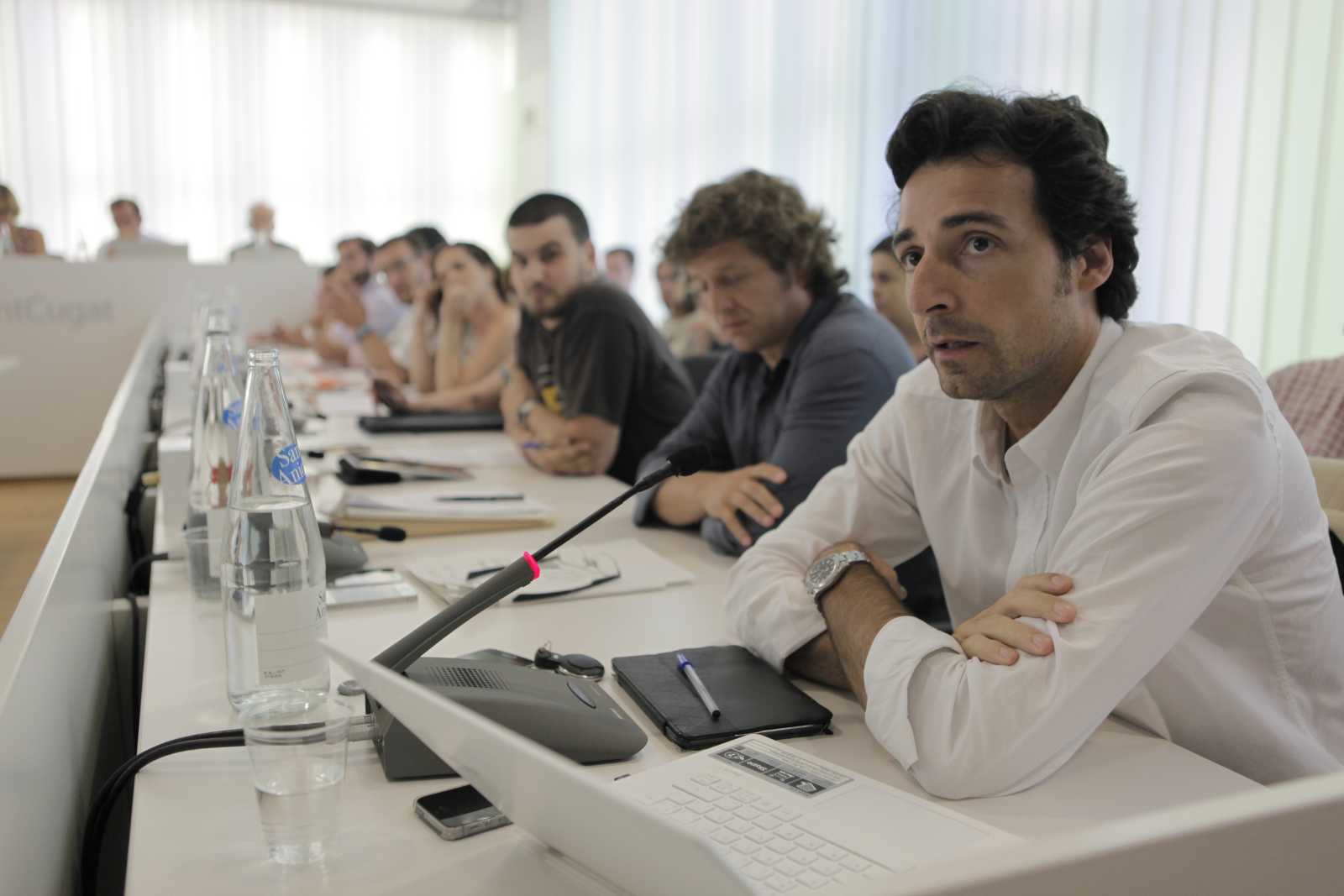 Álvaro Benejam és el president i el regidor del PP de Sant Cugat FOTO: Artur Ribera