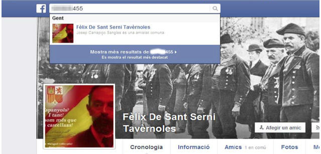 El perfil que presumptament estaria gestionat pel president de SSC 