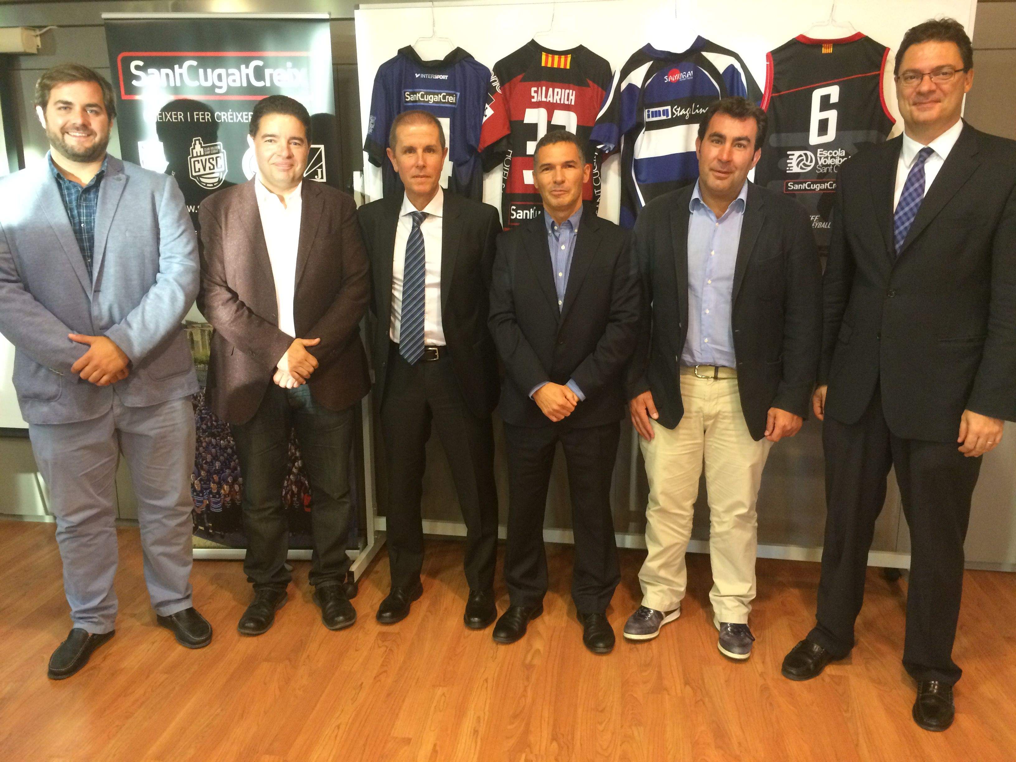 Eloi Rovira, Albert Salarich, Xavier Guix, Francesc Marzá, Mauri Benito i Lluís Moreno. FOTO: À. L. P.