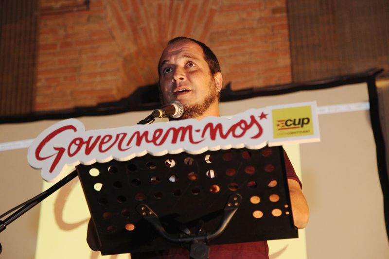 Acte central de campanya de la CUP-Crida Constituent a Sant Cugat al Celler Cooperatiu. FOTOS: Lali Puig