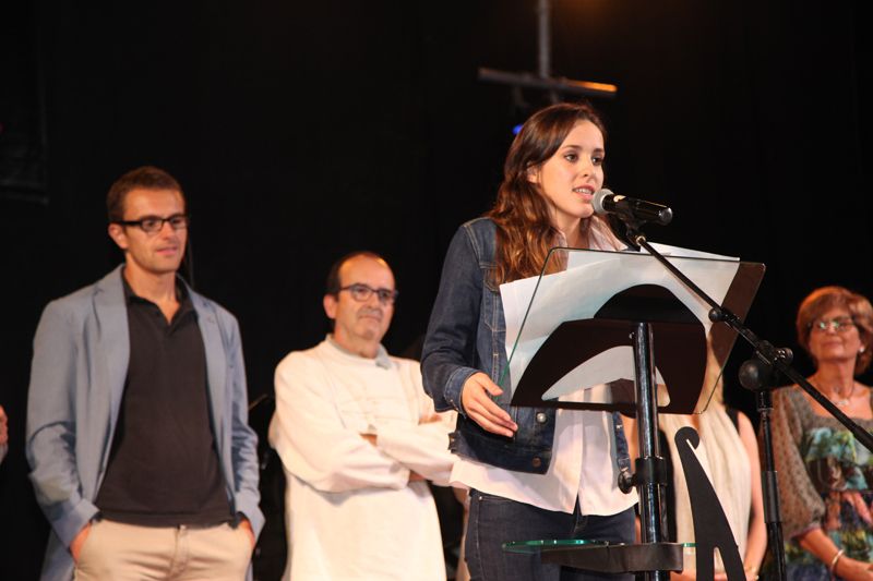 Maria Abadal durant el pregó. FOTO: Lali Puig