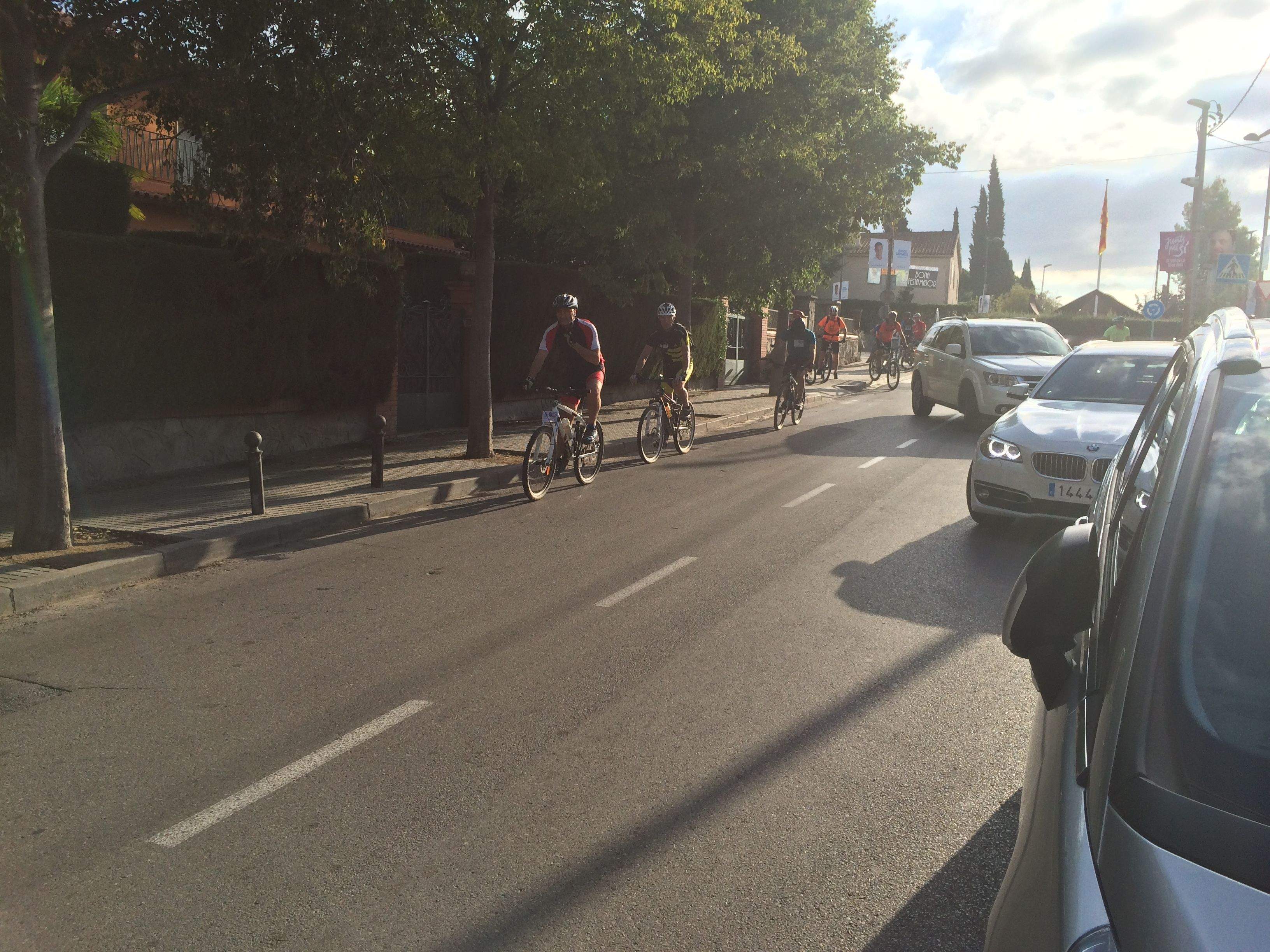 En la 22a Trobada de BTT només hi han participat 13 persones. FOTO: À. L. P.