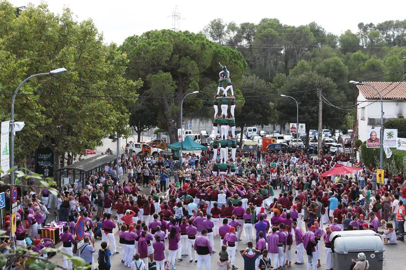 Festa Major de Valldoreix: Trobada Castellera a la Plaça de l'Estació. FOTOS: Lali Puig