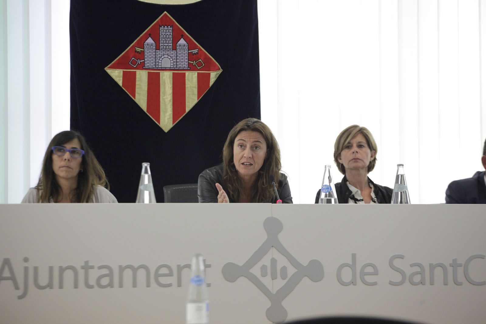 Cristina Paraira, Mercè Conesa i Carmela Fortuny, de Convergència de Sant Cugat FOTO: Artur Ribera