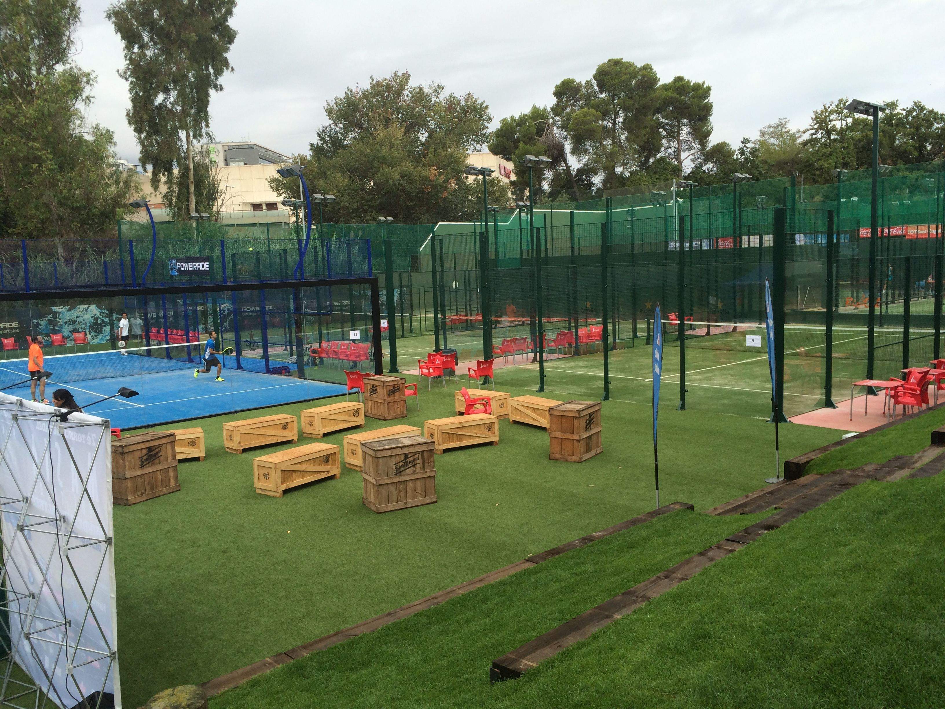 Les noves 4 pistes de pàdel ja estan en funcionament. FOTO: À. L. P. 