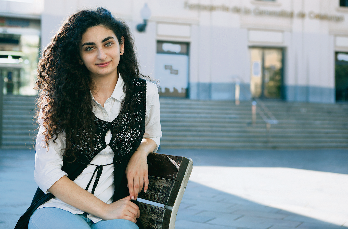 Maizam explica que Homs, era una ciutat segura abans de que s’iniciés la guerra. FOTO: Artur Ribera