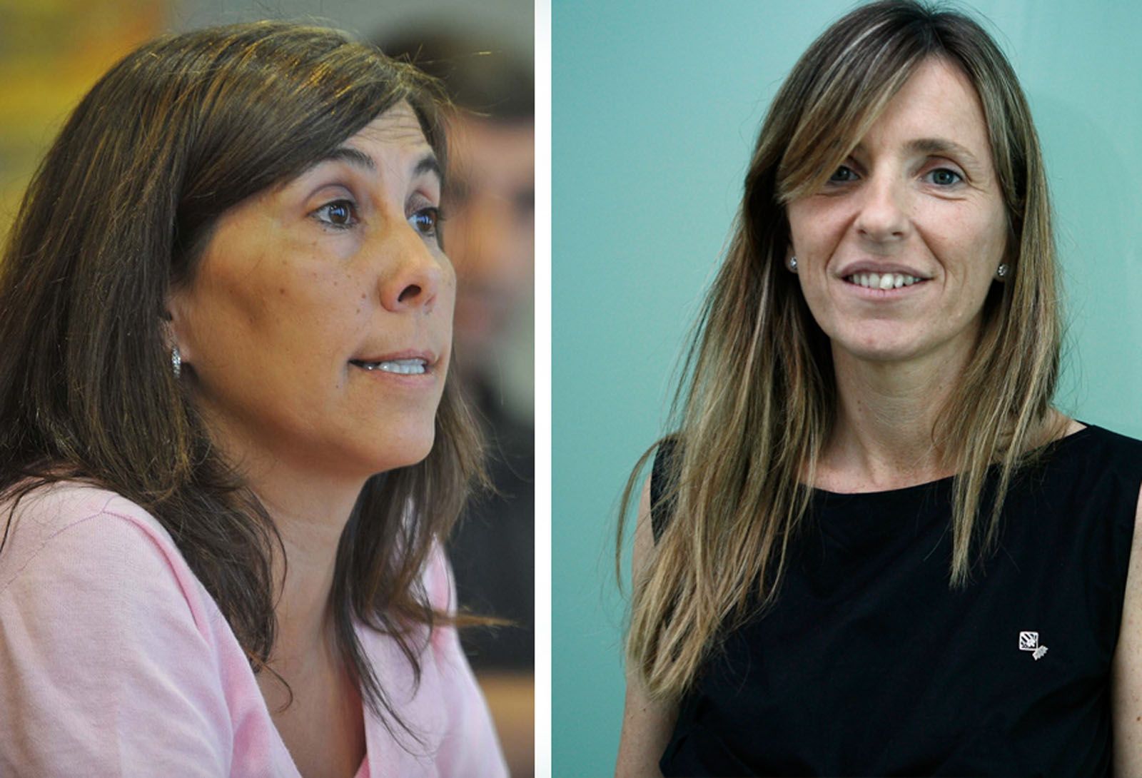 D'esquerra a dreta, Cristina Paraira i Esther Salat. FOTO: Arxiu