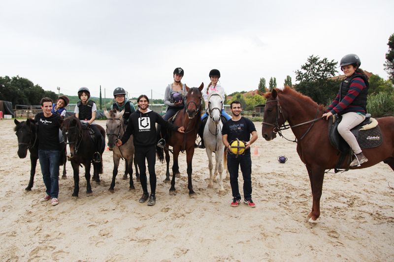 Sis persones han participat al clínic d'aquest dissabte. FOTO: Lali Puig