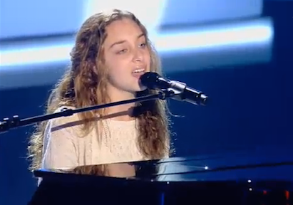 La jove santcugatenca durant la seva intervenció al programa. FOTO: Cedida