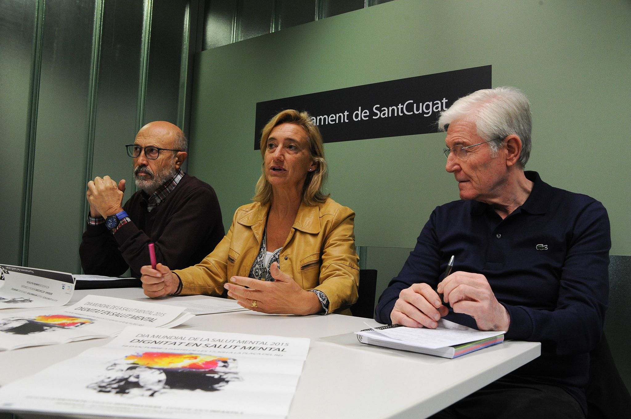 D'esquerra a dreta Fermoso Pellicer i Lopera a la presentació dels actes. FOTO: Localpress