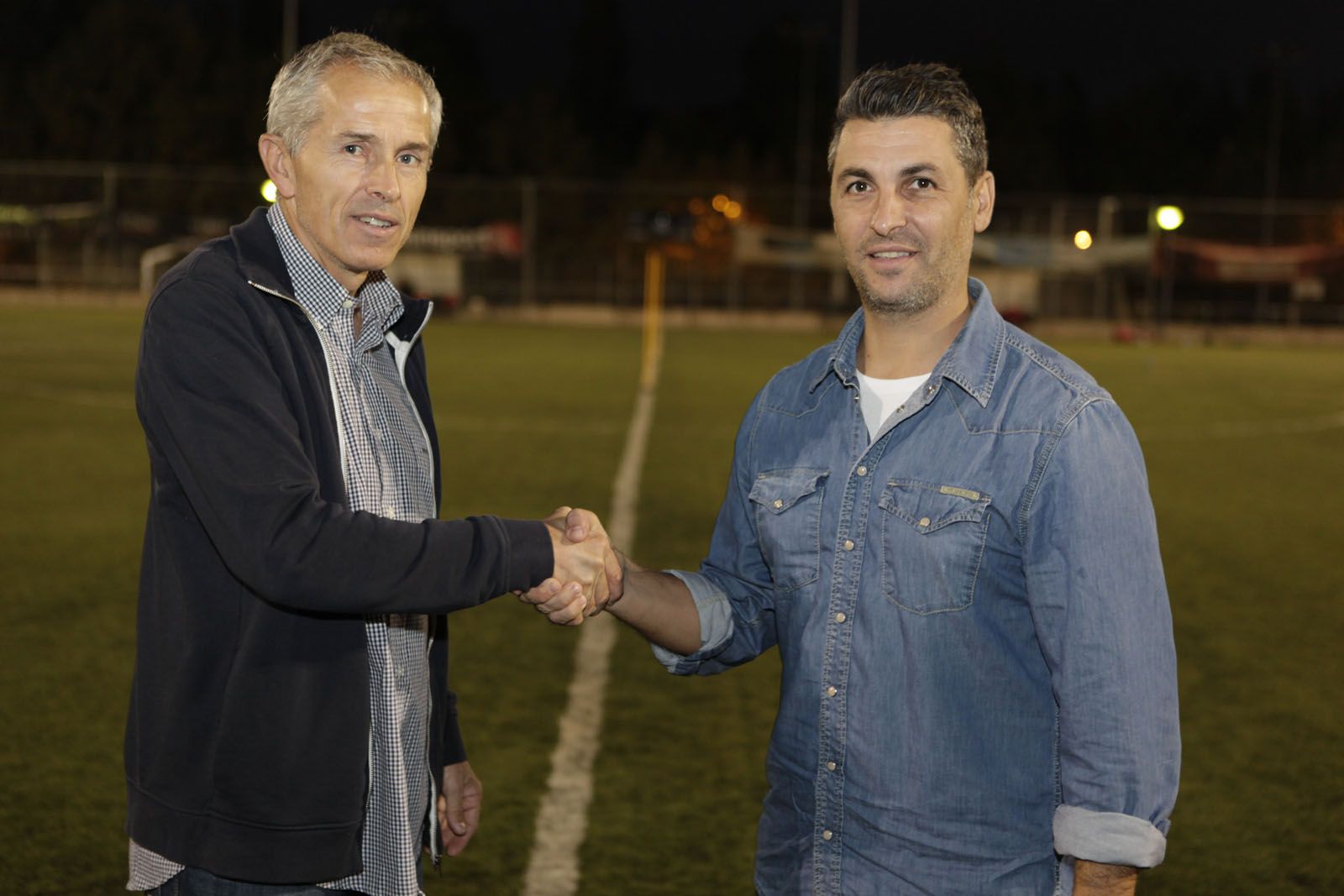 Hans Schönhöfer i Jose Alcaraz, fotografiats dimarts a la ZEM Jaume Tubau. FOTO: Artur Ribera