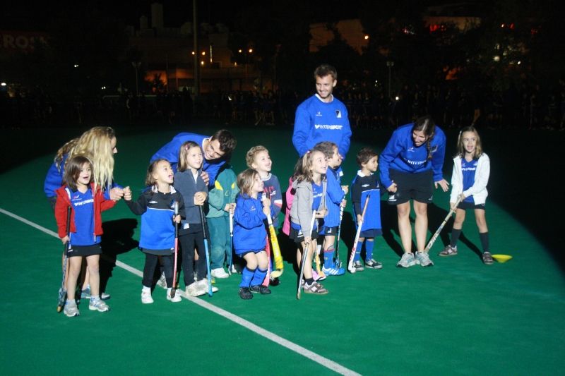 Imatge d'arxiu de l'any 2012 de la presentació dels equips de la secció d'hoquei herba del Junior FC. FOTO: Arxiu