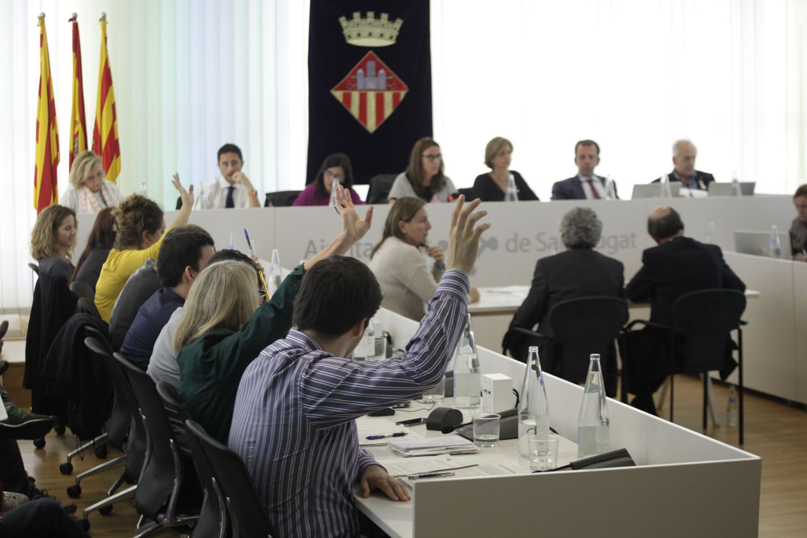 Les mocions han ocupat la major part del ple. FOTO: Artur Ribera 