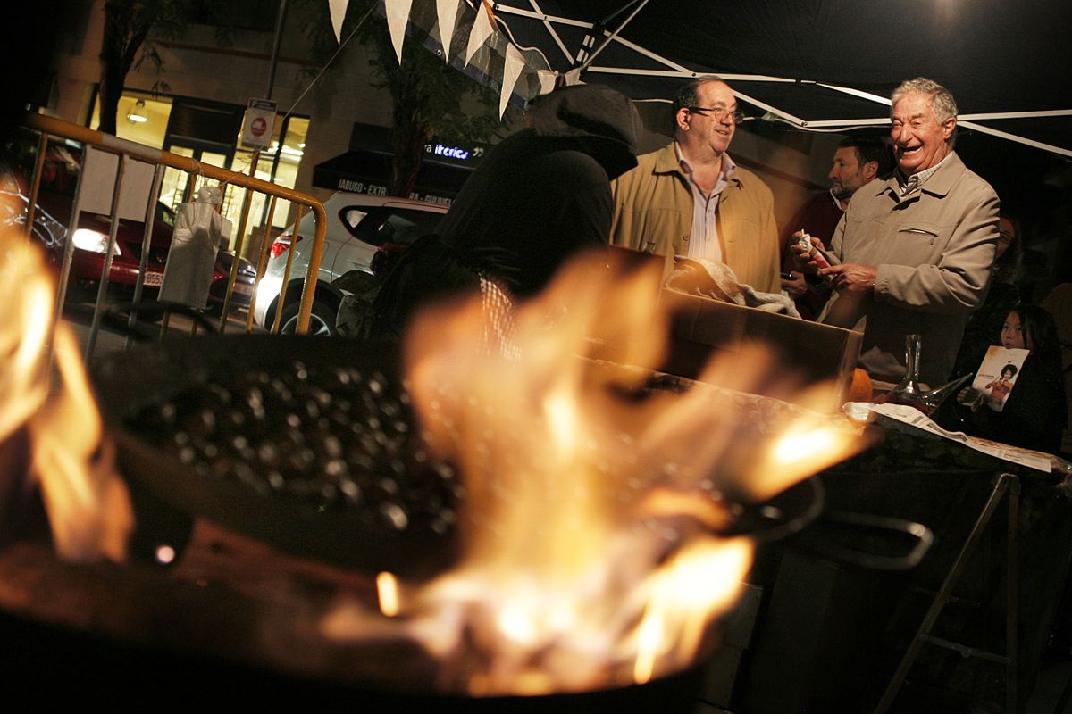 Una parada de castanyes FOTO: Artur Ribera