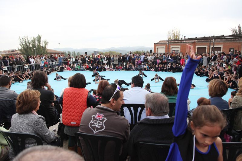 Exhibició de Gimàstica Rítmica a la Plaça del Rei. FOTOS: Lali Puig