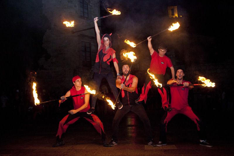 Correfoc de Festa de Tardor  des de la Plaça d’Octavià. FOTOS: Lali Puig