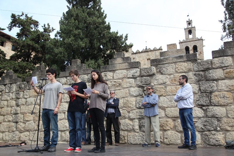 La lectura del manifest ha estat l'acte central de diumenge. FOTO: Lali Puig