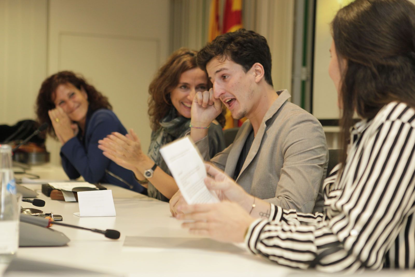 El fill, Miquel Tubau, es va emocionar. FOTO: Artur Ribera