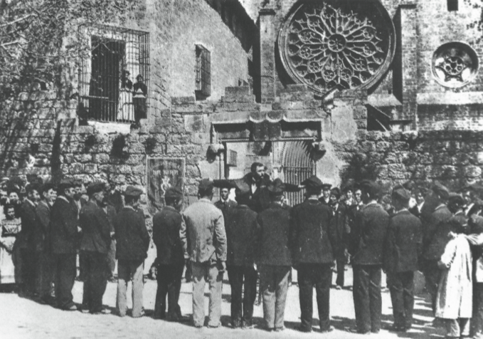 Actuació de la Societat Coral La Lira l’any 1901, sota la direcció del mestre Joan San. FOTO: Fons Arxiu Societat Coral la Lira