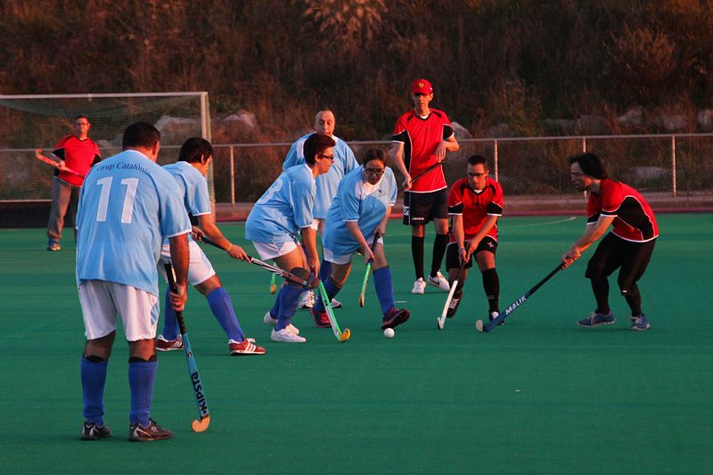El 7è Torneig Special Hockey va reunir 140 jugadors i jugadores al Junior FC. FOTO: Lali Puig 