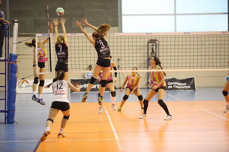 El CV Sant Cugat va derrotar el 31 d'octubre l'aleshores líder, el Guadalajara Voley. FOTO: Lali Puig