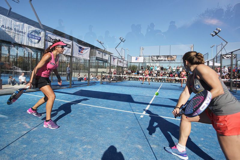 Marta Marrero i Alejandra Salazar s'han enfrontat a les bessones Sánchez Aleyto. FOTO: Lali Puig