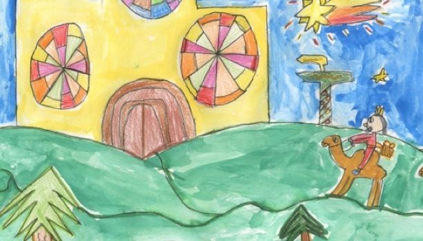 Dibuix guanyador de la categoria Nadal del 2014. Autora: Paula Romero - Escola Collserola 