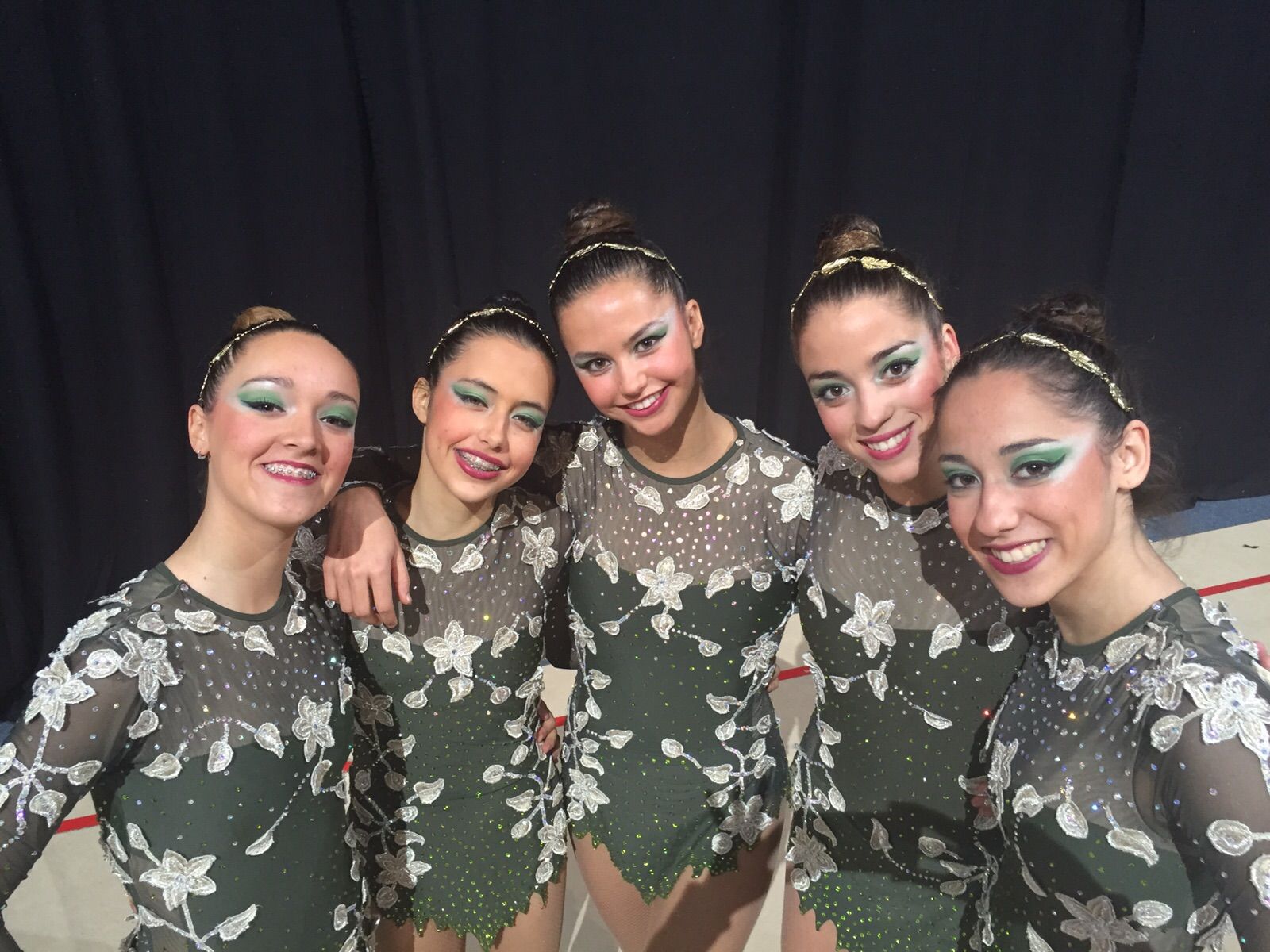 L'equip sènior, al Pais Basc. FOTO: Club Gimnàstica Rítmica i Estètica Sant Cugat