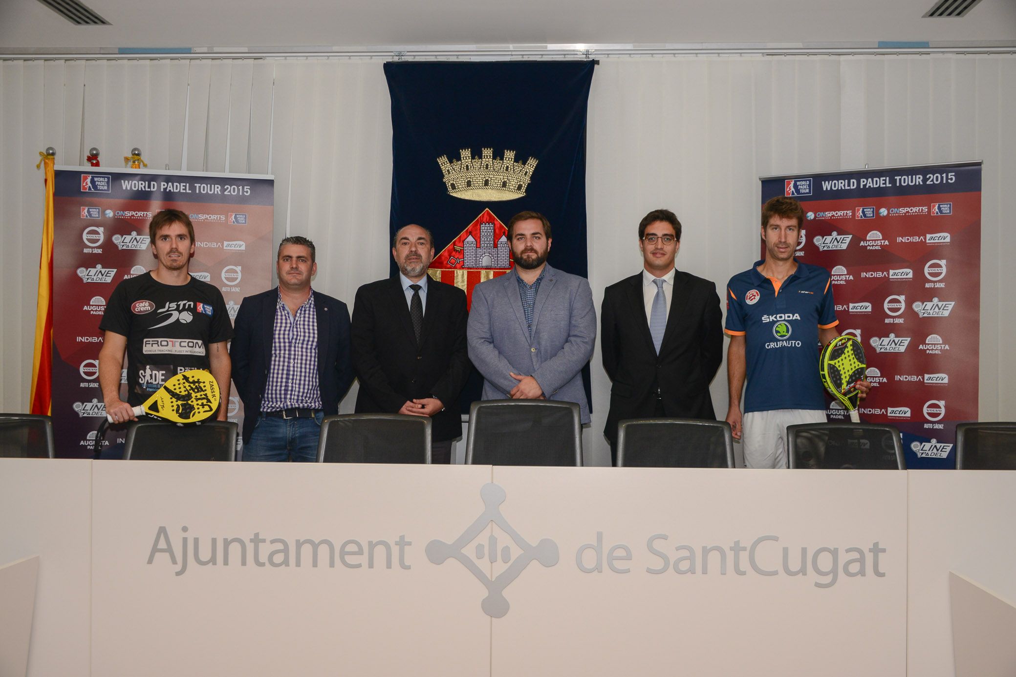 Rubén Ribera, Miguel Vílchez, Luís Torres, Eloi Rovira, Joan Muro i Gerard Company. FOTO: Localpres