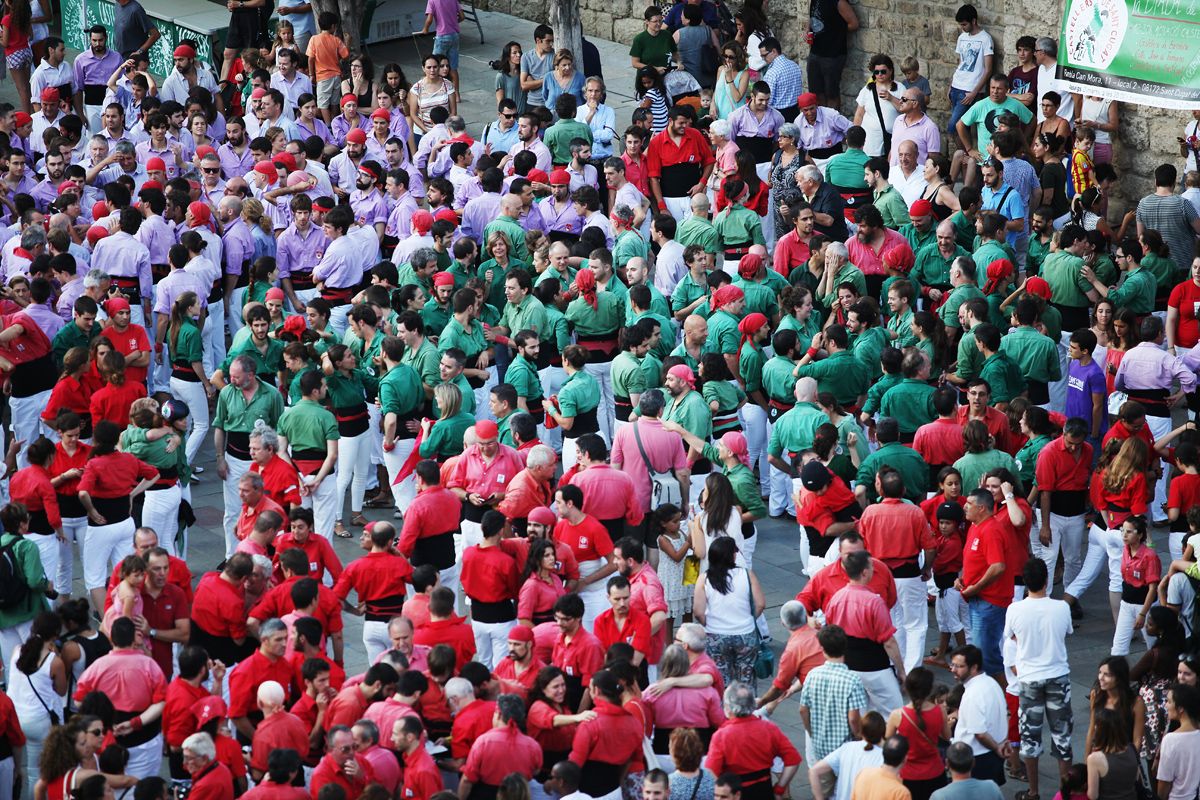 La Diada Castellera es celebra a la Plaça d'Octavià. FOTO: Lali Puig