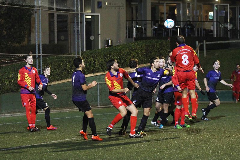 En un partit molt disputat, el Junior FC ha guanyat (1-0) la FE Atlètic Vilafranca. FOTO: Lali Puig