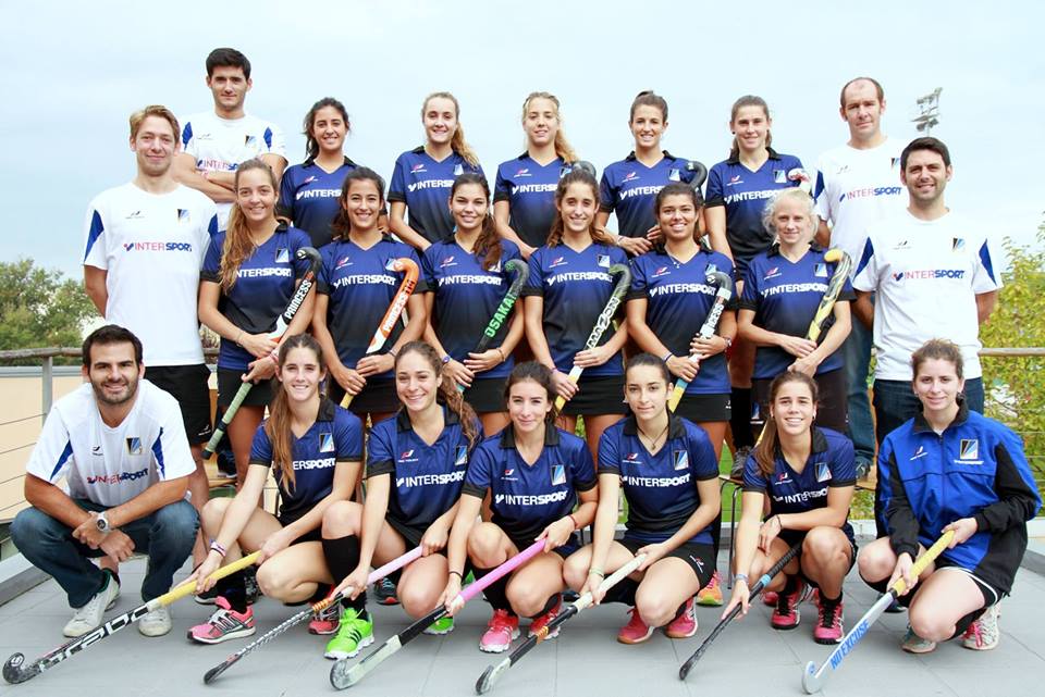 Plantilla del primer equip femení del Junior FC. FOTO: Junior Hockey Fotos (Facebook)