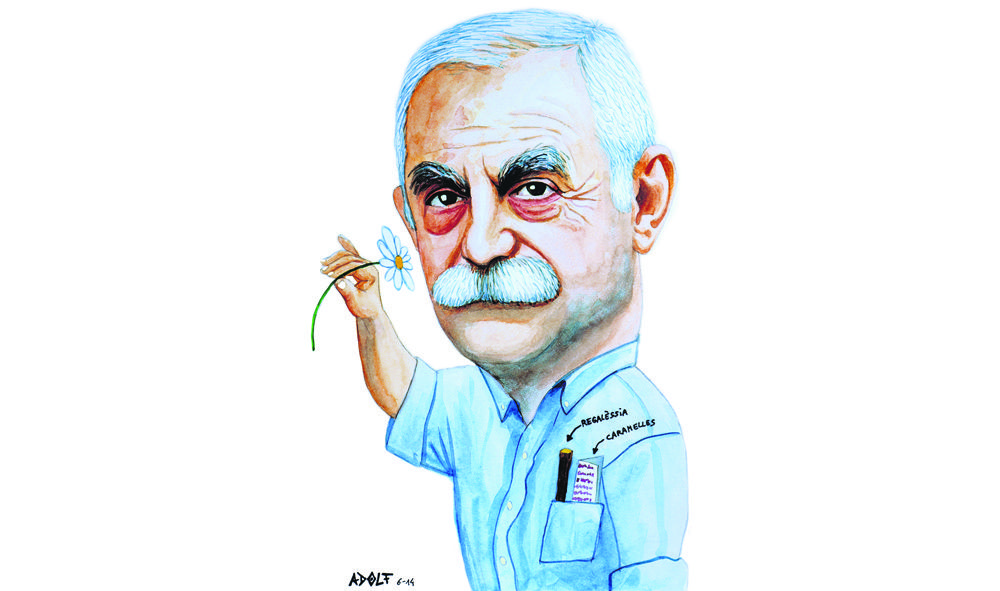 Garrell caricaturitzat per Adolf