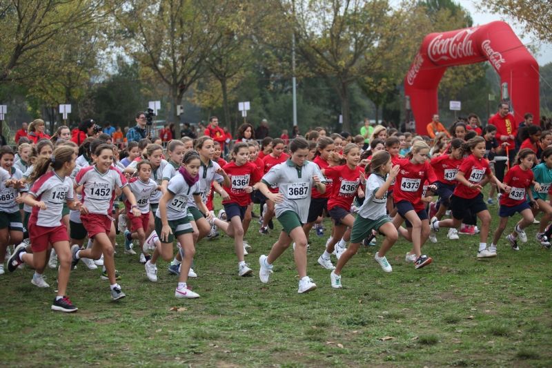 Al cros hi van participar 95 escoles, clubs i entitats de Sant Cugat i d'altres poblacions. FOTO: Lali Puig