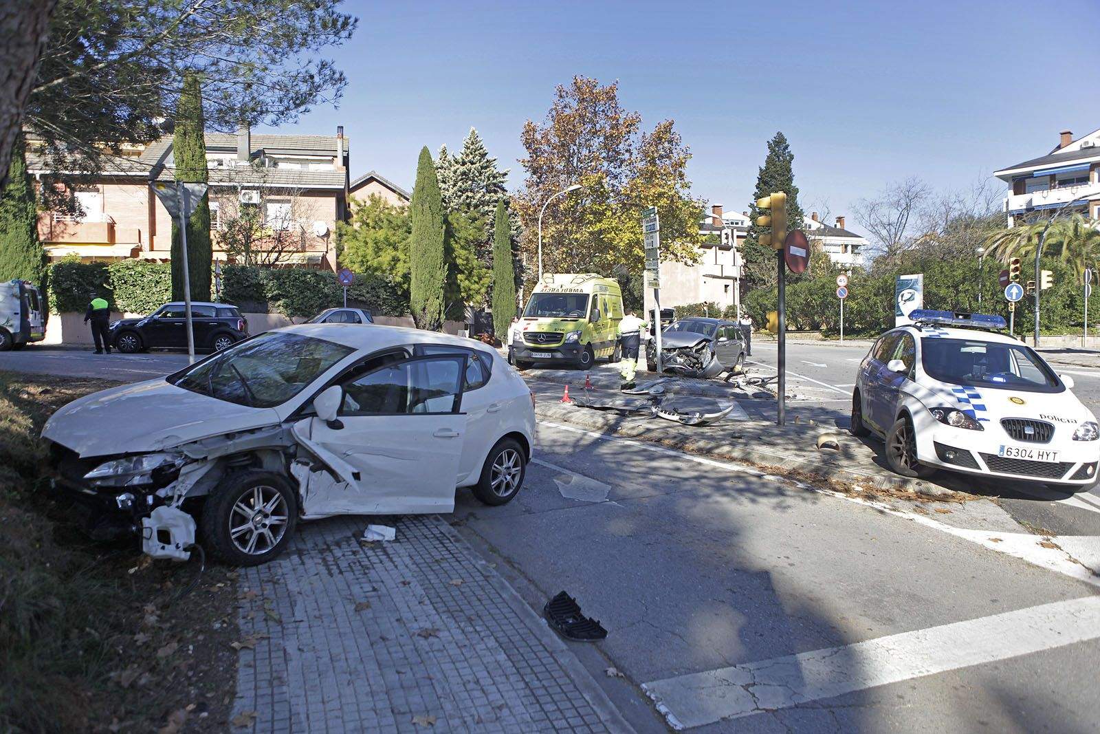 Imatge de l'accident. FOTO: Artur Ribera 