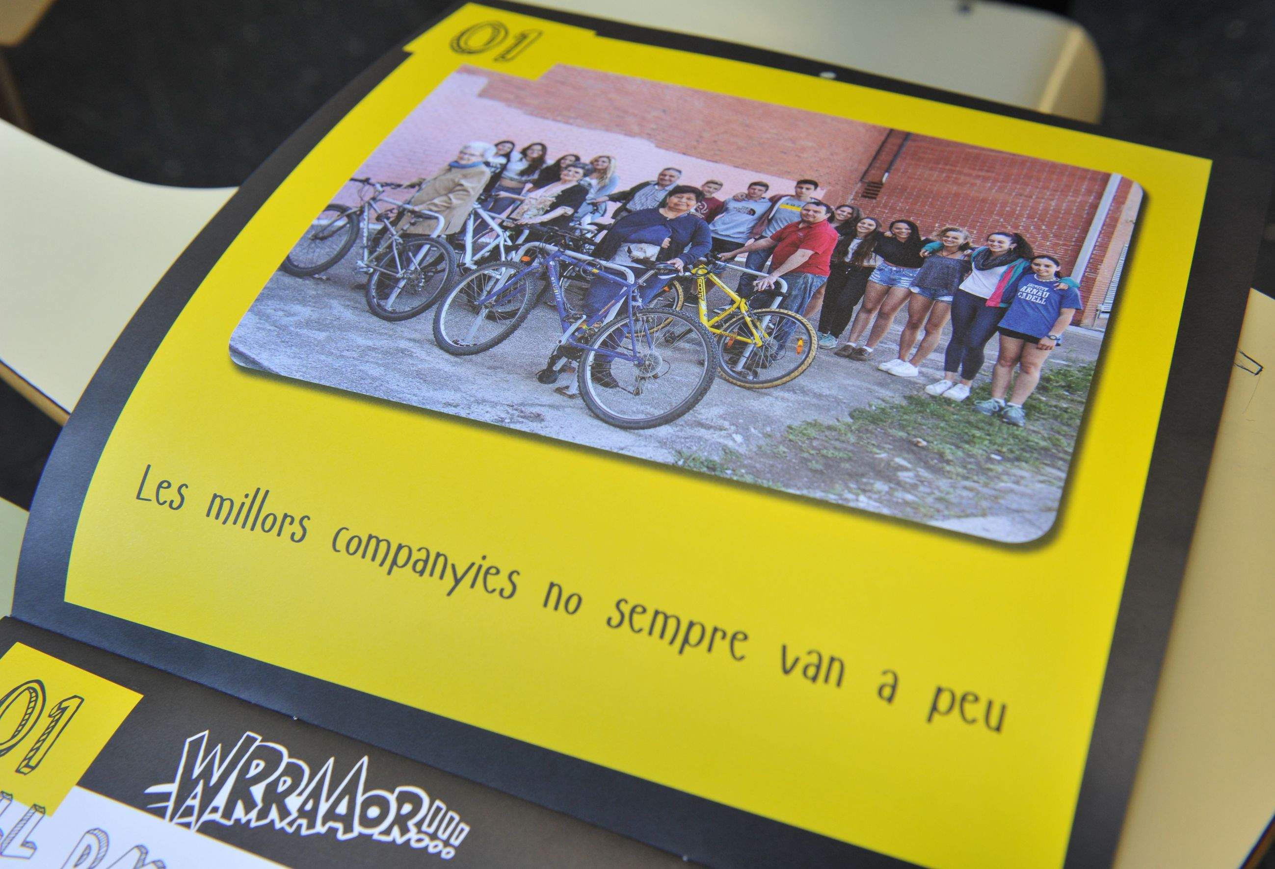 Els alumnes santcugatencs s'han encarregat del mes de Gener. FOTO: Localpres