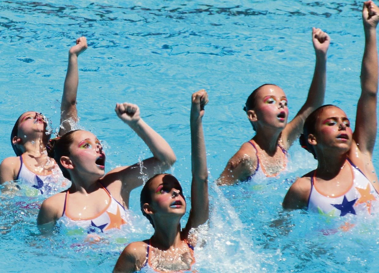 El Club Sincro Sant Cugat compta amb tretze nedadores. FOTO: Club Sincro Sant Cugat