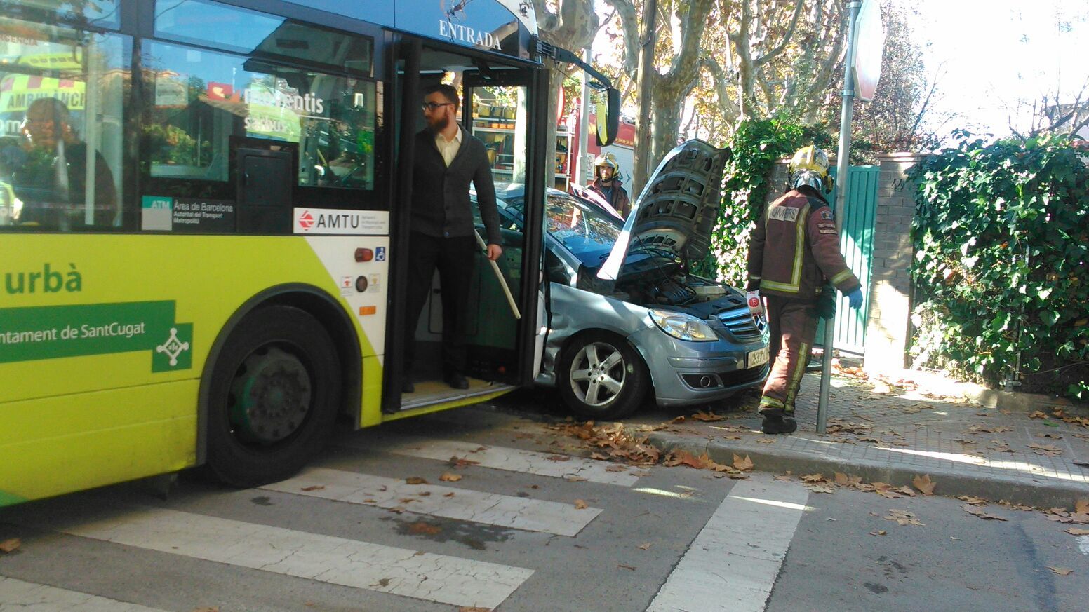 Imatge de l'accident. FOTO: Berta Pàmies