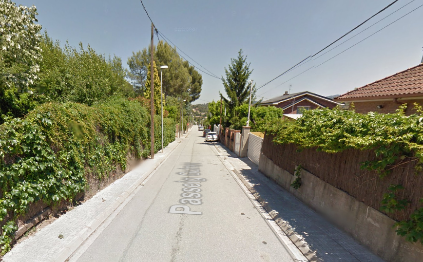 Passeig Guineu, al barri de Monmany. FOTO: Google View