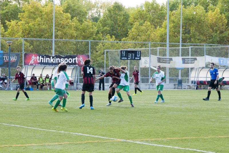  El Sant Cugat Esport FC femení en un partit d'aquesta temporada. FOTO: Aïda Sotelo